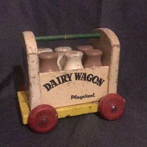 VINTAGE Playskool Dairy Wagon